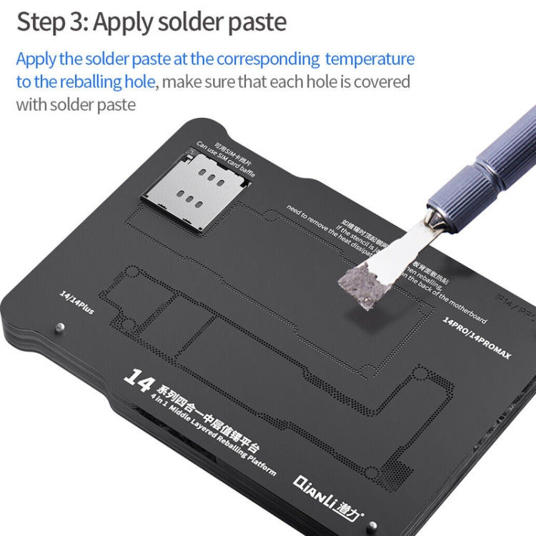Qianli Magnetic Middle Layer BGA Reballing Platform For iPhone 15 Series