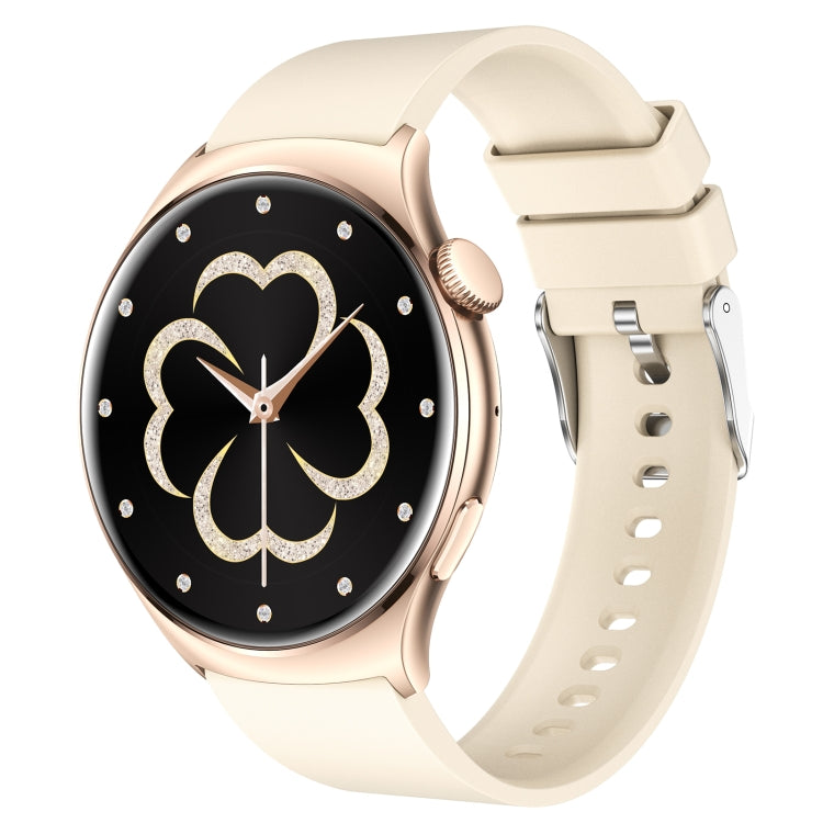 QX10 1.43 inch BT5.2 Smart Sport Watch, Support Sleep / Heart Rate / Blood Oxygen / Blood Pressure Health Monitor(Beige)