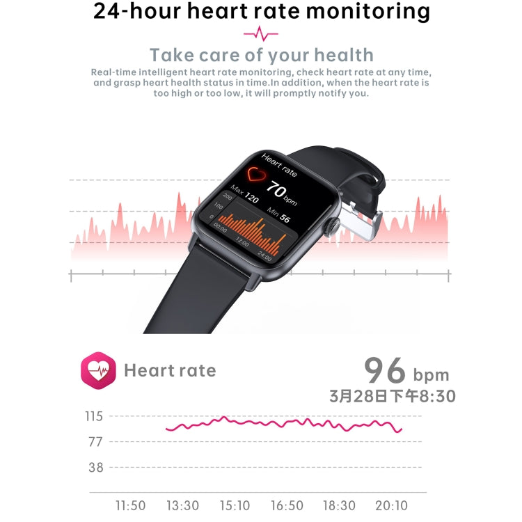 QS08 PRO 1.83 inch BT5.2 Smart Sport Watch, Support Sleep / Heart Rate / Blood Oxygen / Temperature / Blood Pressure Health Monitor(Gold+Pink)