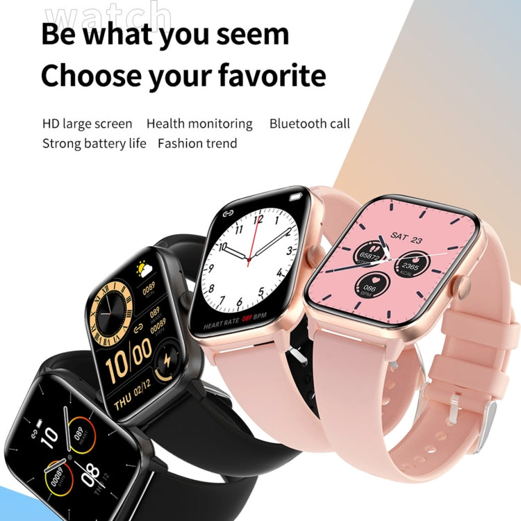 QS11 1.91 inch BT5.2 Smart Sport Watch, Support Sleep / Heart Rate / Blood Oxygen / Temperature / Blood Pressure Health Monitor(Pink)
