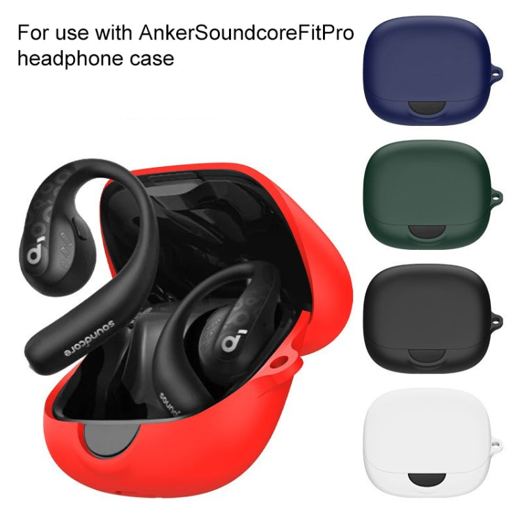 For Anker Soundcore AeroFit Pro Wireless Earphone Silicone Protective Case(Dark Blue) - Other Earphone Case by PMC Jewellery | Online Shopping South Africa | PMC Jewellery | Buy Now Pay Later Mobicred