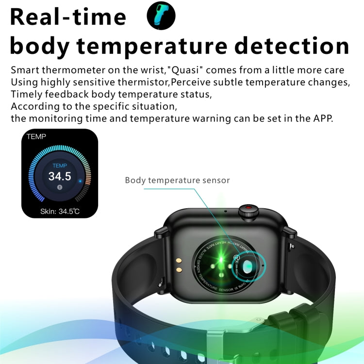 QX9 1.96 inch BT5.2 Smart Sport Watch, Support Bluetooth Call / Sleep / Blood Oxygen / Heart Rate / Blood Pressure Health Monitor(Blue)