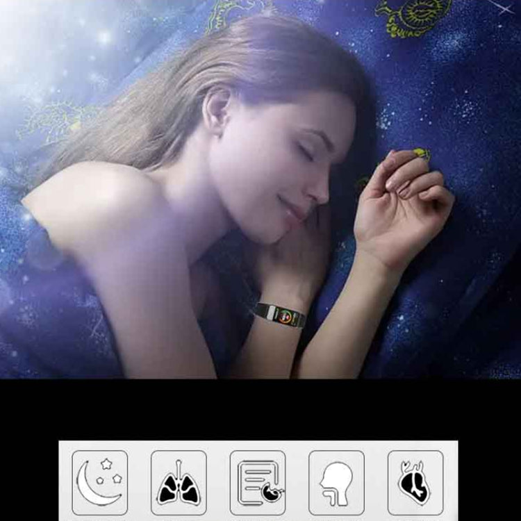 SPOVAN H03 1.14 inch TFT HD Screen Smart Bracelet Supports Blood Oxygen Monitoring(Black) - free shipping - PMC Jewellery - Order now!