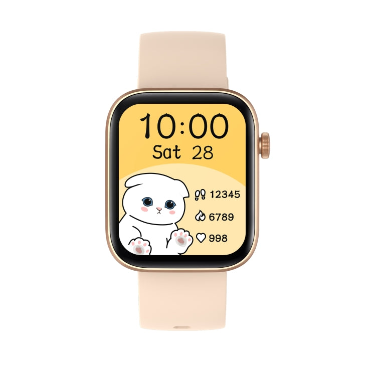 P43 1.8 inch TFT Screen Bluetooth Smart Watch, Support Heart Rate Monitoring & 100+ Sports Modes(Gold)