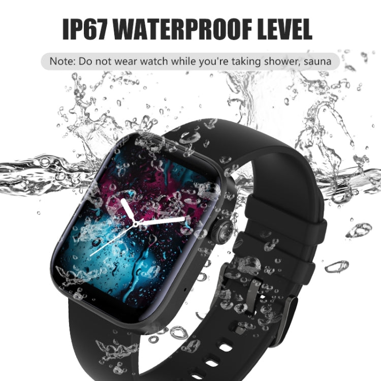 P43 1.8 inch TFT Screen Bluetooth Smart Watch, Support Heart Rate Monitoring & 100+ Sports Modes(Black)