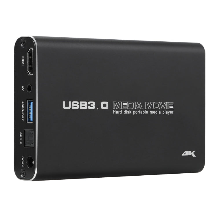 MP2506P 4K 30Hz HD Media Player, Support Auto Loop Play Videos & Photos & Music(UK Plug)