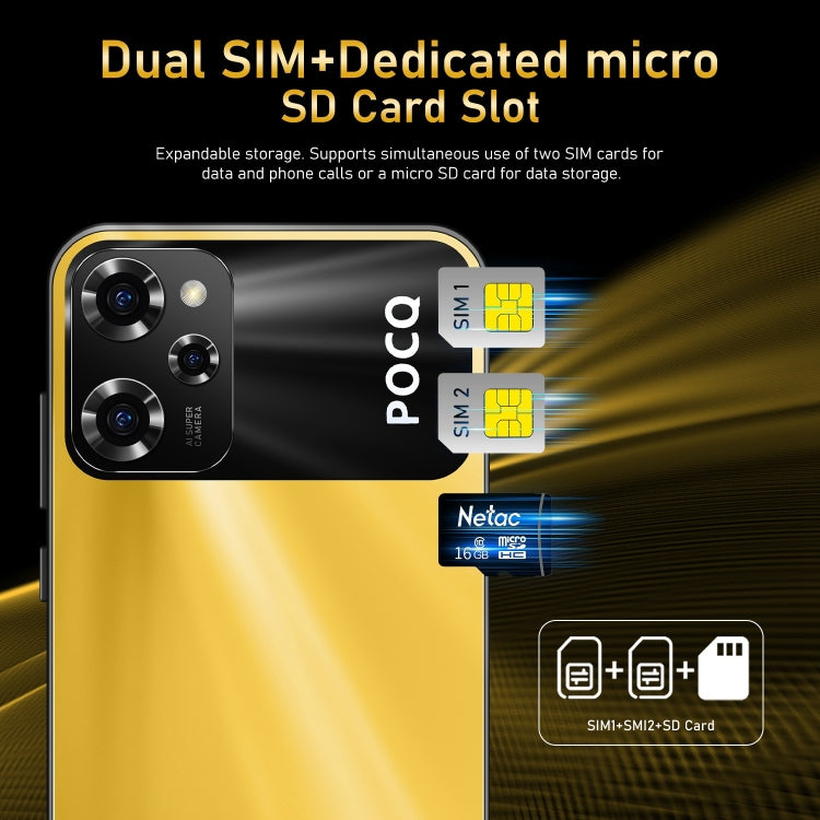 X5 Pro / X17, 2GB+16GB, 6.49 inch Face Identification Android 8.1 MTK6580A Quad Core, Network: 3G, Dual SIM(Yellow)