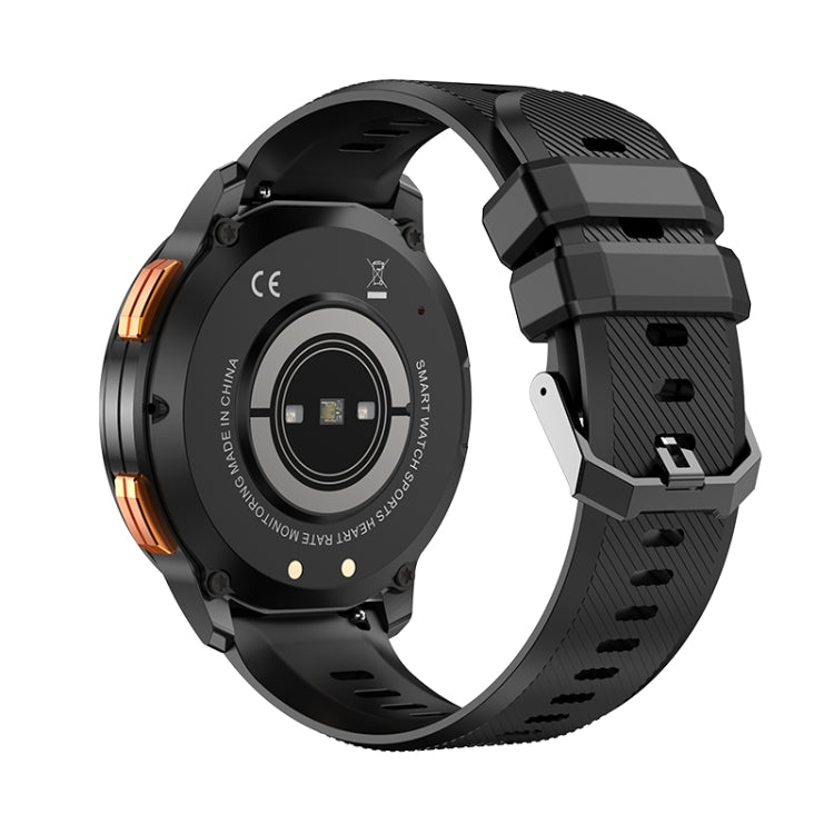 LEMFO AK59 1.43 inch AMLOED Round Screen Silicone Strap Smart Watch(Black) - free shipping - PMC Jewellery - Order now!