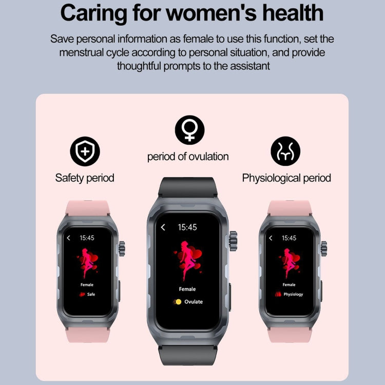 TK79 1.47 inch IP68 Waterproof Smart Watch, Support ECG / Blood Glucose / Blood Oxygen Monitoring / Uric Acid(Beige) - Smart Wristbands by PMC Jewellery | Online Shopping South Africa | PMC Jewellery | Buy Now Pay Later Mobicred