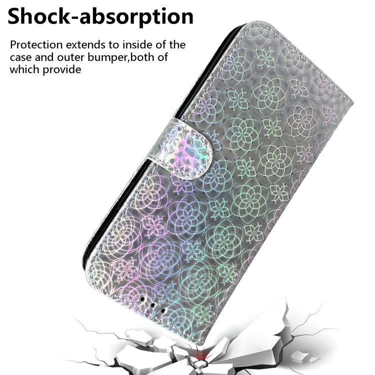 For Google Pixel 9 Colorful Magnetic Buckle Leather Phone Case(Silver) - Google Cases by PMC TechLife | Online Shopping South Africa | PMC TechLife | Buy Now Pay Later Mobicred