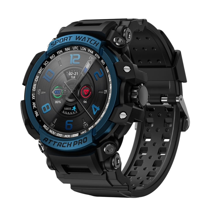LOKMAT ATTACK Pro 1.32 inch BT5.1 Smart Sport Watch, Support Bluetooth Call / Sleep / Blood Oxygen / Heart Rate / Blood Pressure Health Monitor(Blue)