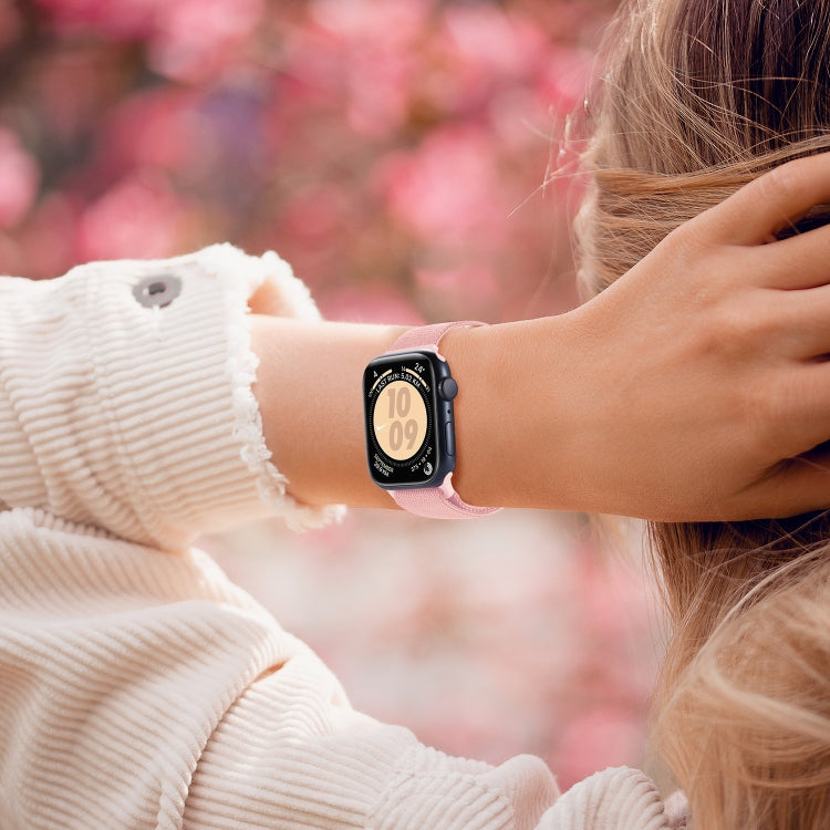 For Apple Watch 38mm Carbon Fiber Texture Snap Buckle Nylon Watch Band(Grey) - Watch Bands by PMC TechLife | Online Shopping South Africa | PMC TechLife | Buy Now Pay Later Mobicred