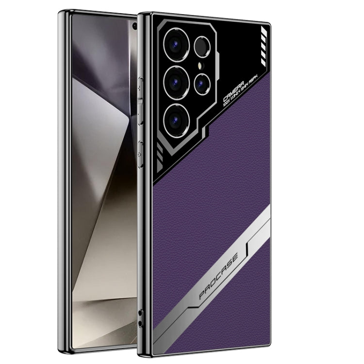 For Samsung Galaxy S24 Ultra 5G GKK Esports Leather Shockproof Phone Case(Purple)