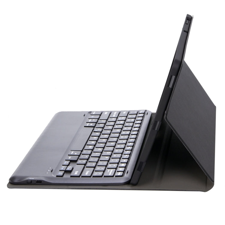 For Xiaomi Pad 6S Pro 12.4 Lambskin Texture Detachable Bluetooth Keyboard Leather Case(Black) - Xiaomi Keyboard by PMC TechLife | Online Shopping South Africa | PMC TechLife | Buy Now Pay Later Mobicred