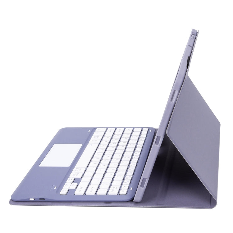 For Xiaomi Pad 6S Pro 12.4 Lambskin Texture Detachable Bluetooth Keyboard Leather Case with Touchpad(Purple) - Others Keyboard by PMC TechLife | Online Shopping South Africa | PMC TechLife