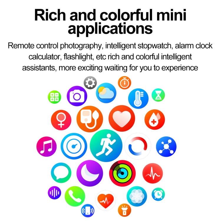 ET580 2.04 inch AMOLED Screen Sports Smart Watch Support Bluethooth Call / ECG Function(Red Silicone Band) - Smart Watches by PMC TechLife | Online Shopping South Africa | PMC TechLife