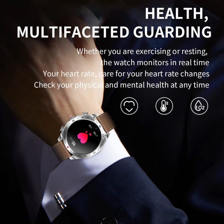 LEMFO T95 1.52 inch IPS Screen 2 in 1 Bluetooth Earphone Smart Watch Support Wellness Tracking(Silver)