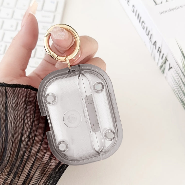 For AirPods Pro 2 Magnetic Clear Armor TPU TWS Earphone Case(Black)