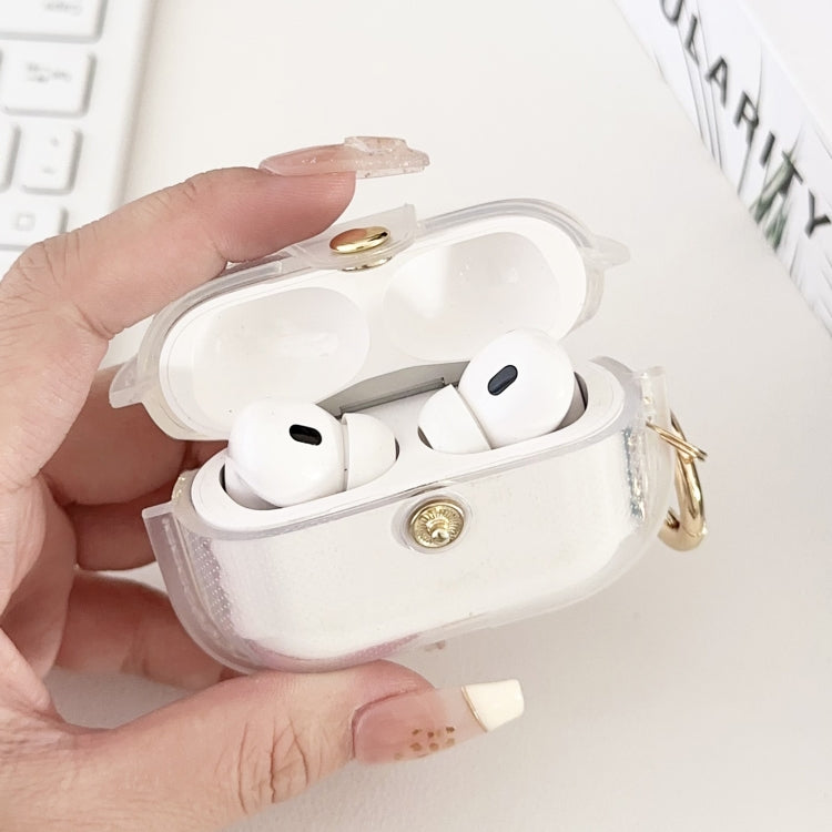 For AirPods Pro 2 Magnetic Clear Armor TPU TWS Earphone Case(Tansparent)