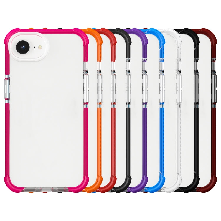 For iPhone 16e Acrylic Full Coverage Shockproof Phone Case(Pink) - iPhone 16e Cases by PMC TechLife | Online Shopping South Africa | PMC TechLife | Buy Now Pay Later Mobicred