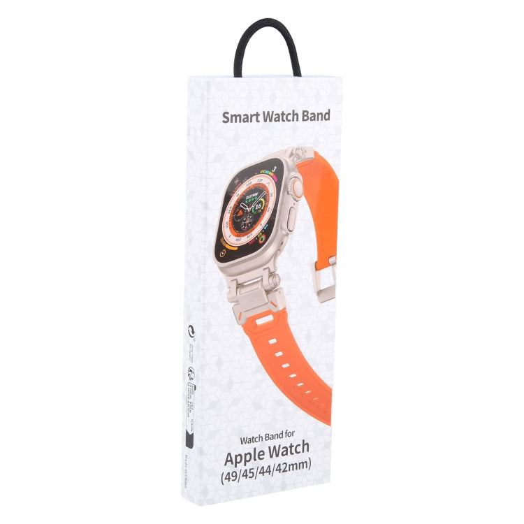 For Apple Watch Series 4 44mm Explorer TPU Watch Band(Titanium Starlight)