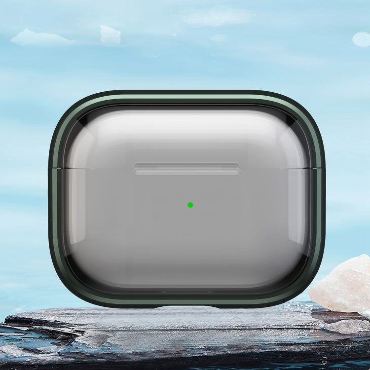 For AirPods Pro 2 TPU Hybrid PC Case with Holder(Army Green)