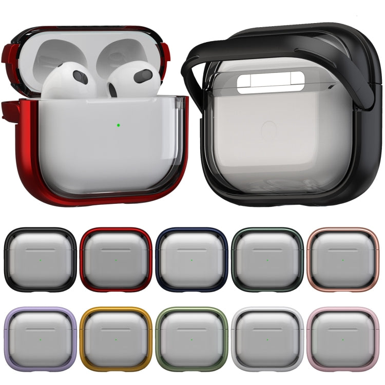 For AirPods Pro 1 TPU Hybrid PC Case with Holder(Red)