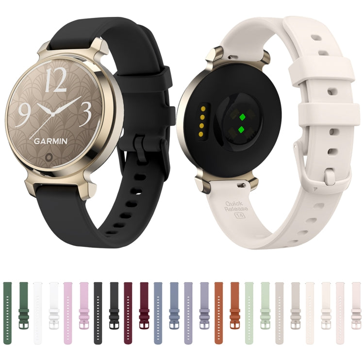 For Garmin Lily 2 Silicone Watch Band Wristband(White) - Watch Bands by PMC TechLife | Online Shopping South Africa | PMC TechLife