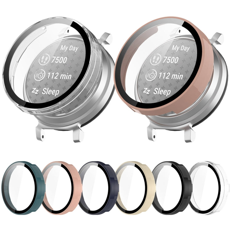 For Garmin Lily 2 PC + Tempered Film Integrated Watch Protective Case(Black)