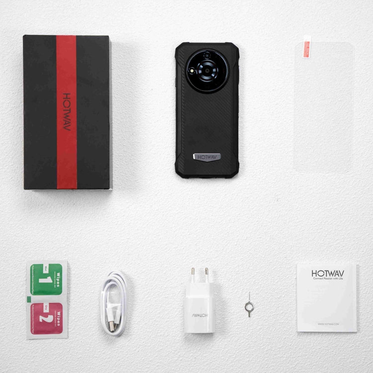 HOTWAV T7 Rugged Phone, 4GB+128GB, 6280mAh, 6.52 inch Android 13 MT8788 Octa Core, Network: 4G, OTG(All Black) - free shipping - PMC TechLife - Order now!