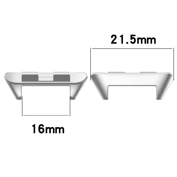 For Honor Band 9 1 Pair Stainless Steel Metal Watch Band Connector(Silver) - Other Accessories by PMC TechLife | Online Shopping South Africa | PMC TechLife