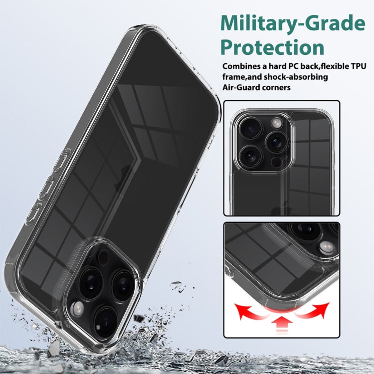 For iPhone 16 Pro Max Scratchproof Acrylic TPU Phone Case(Transparent)