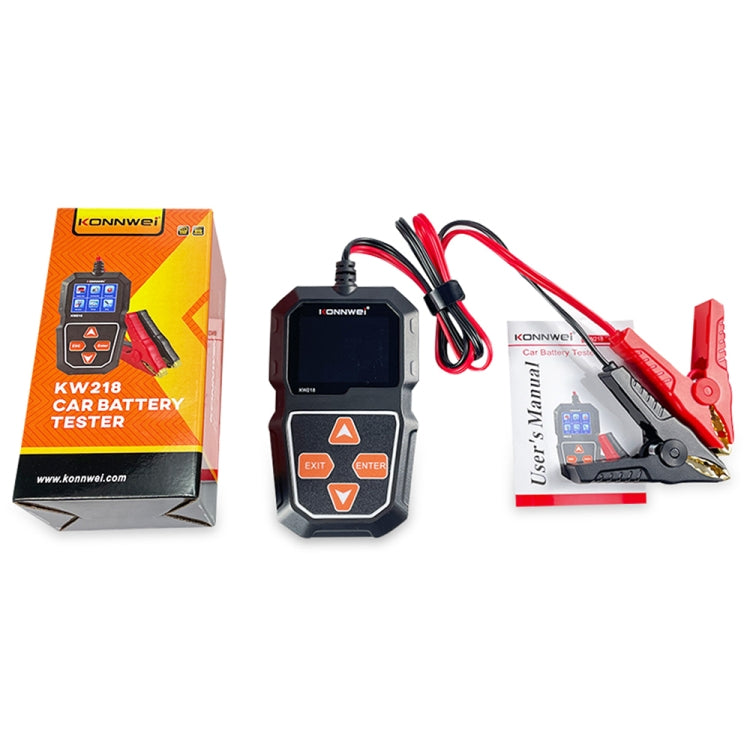 KONNWEI KW218 2.4 inch Color Screen Car Battery Tester(Black) - free shipping - PMC Jewellery - Order now!