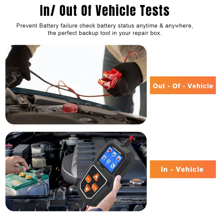 KONNWEI KW218 2.4 inch Color Screen Car Battery Tester(Black) - free shipping - PMC Jewellery - Order now!