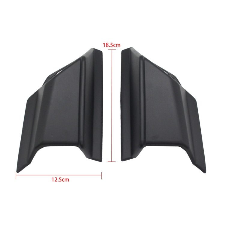 For Honda ADV160 2019-2023 Motorcycle Winglet Aerodynamic Wing Kit Spoiler(Black)