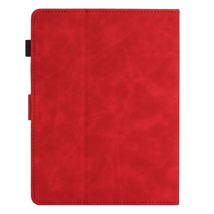 For 10 inch Universal Coconut Tree Embossed Leather Tablet Case(Red) - 10 - 11 inch by PMC Jewellery | Online Shopping South Africa | PMC Jewellery | Buy Now Pay Later Mobicred