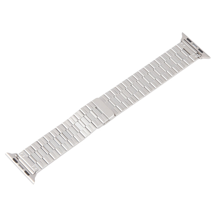 For Apple Watch Series 9 41mm Bamboo Stainless Steel Magnetic Watch Band(Starlight)