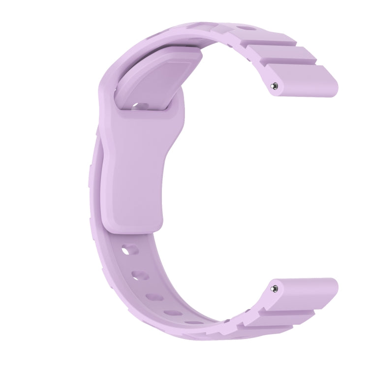 22mm Armor Silicone Watch Band(Purple)