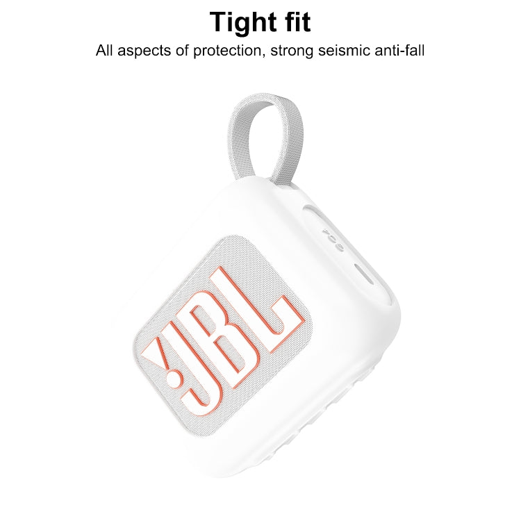 For JBL Go 4 Wireless Bluetooth Speaker Silicone Protective Case(Blue) - Protective Case by PMC Jewellery | Online Shopping South Africa | PMC Jewellery | Buy Now Pay Later Mobicred