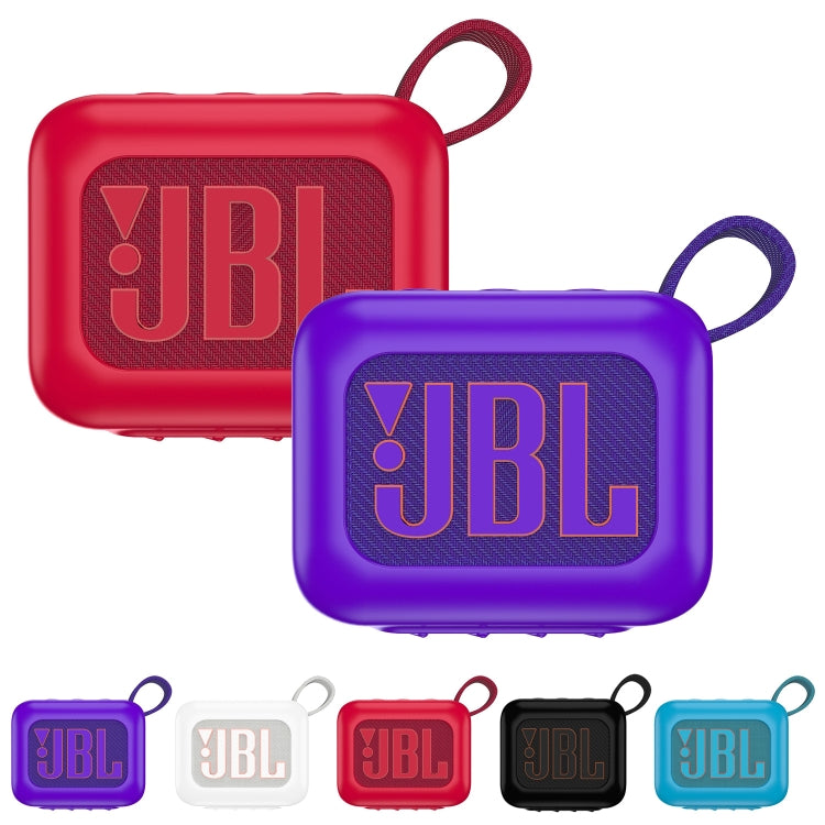 For JBL Go 4 Wireless Bluetooth Speaker Silicone Protective Case(Blue) - Protective Case by PMC Jewellery | Online Shopping South Africa | PMC Jewellery | Buy Now Pay Later Mobicred