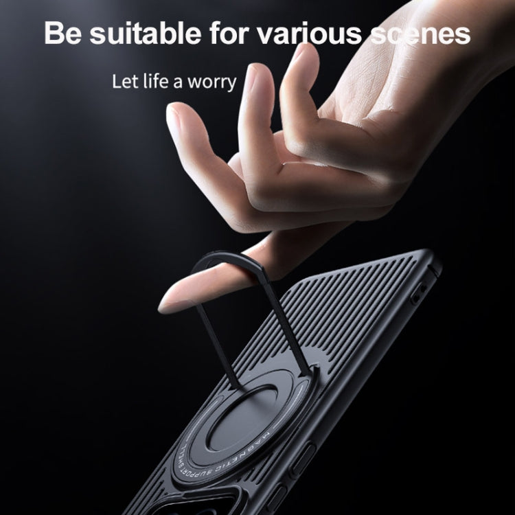 For Xiaomi 14 Cooling MagSafe Magnetic Ring Holder PC Phone Case(Black) - 14 Cases by PMC Jewellery | Online Shopping South Africa | PMC Jewellery | Buy Now Pay Later Mobicred