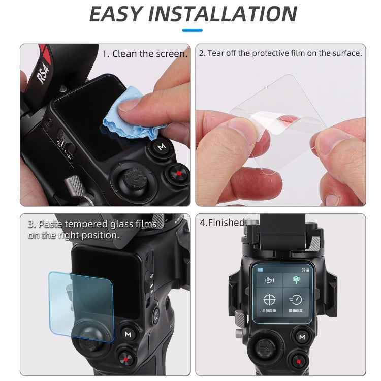 For DJI RS 4/RS 4 Pro/RS 3/RS 3 Pro Sunnylife 2pcs Screen Explosion proof Tempered Glass Film