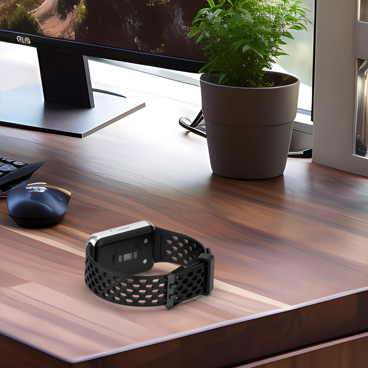 For Samsung Galaxy Fit 3 Hole Style Dual Buckle Silicone Watch Band(Light Grey) - Watch Bands by PMC TechLife | Online Shopping South Africa | PMC TechLife