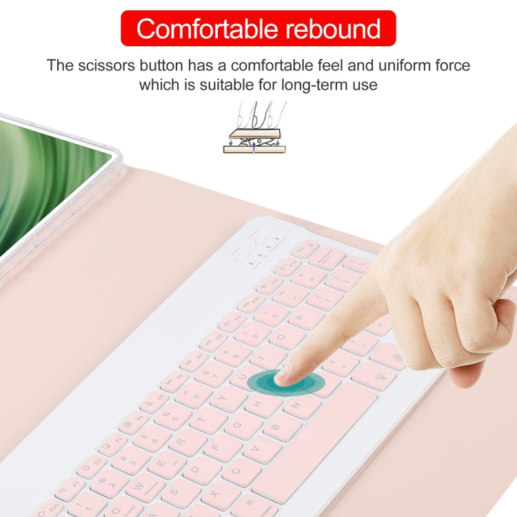 For Huawei MatePad Pro 11 2024 / 2022 Square Button Backlight Bluetooth Keyboard Rotatable Holder Leather Case(Rose Gold) - free shipping - PMC TechLife - Order now!