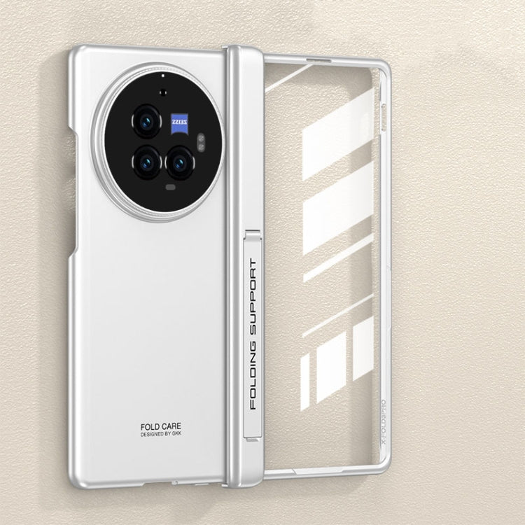 For vivo X Fold3 Pro GKK Integrated Magnetic Folding Hinge All-inclusive Phone Case(Silver)