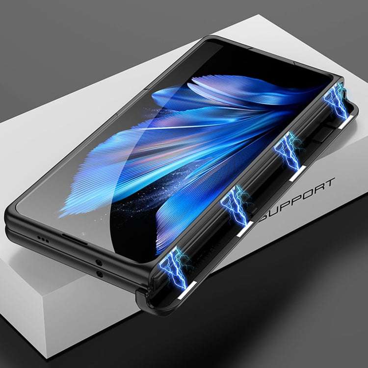 For vivo X Fold3 Pro GKK Integrated Magnetic Folding Hinge All-inclusive Phone Case(Silver)
