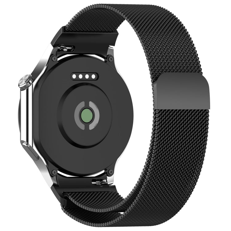 For OPPO Watch X2 / OnePlus Watch 3 Milan Magnetic Steel Mesh Watch Band(Black)
