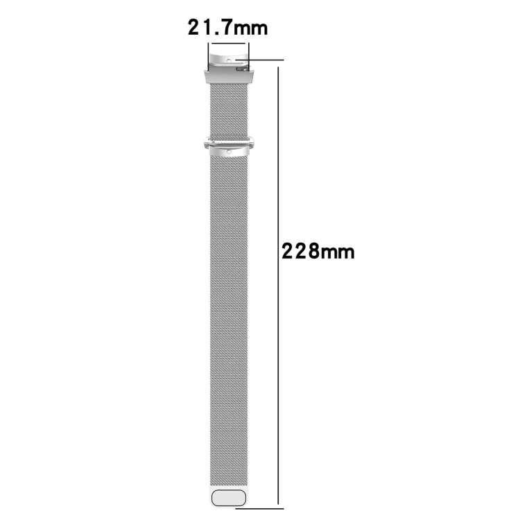 For OPPO Watch X / OnePlus Watch 2 Milan Magnetic Steel Mesh Watch Band(Rose Gold)