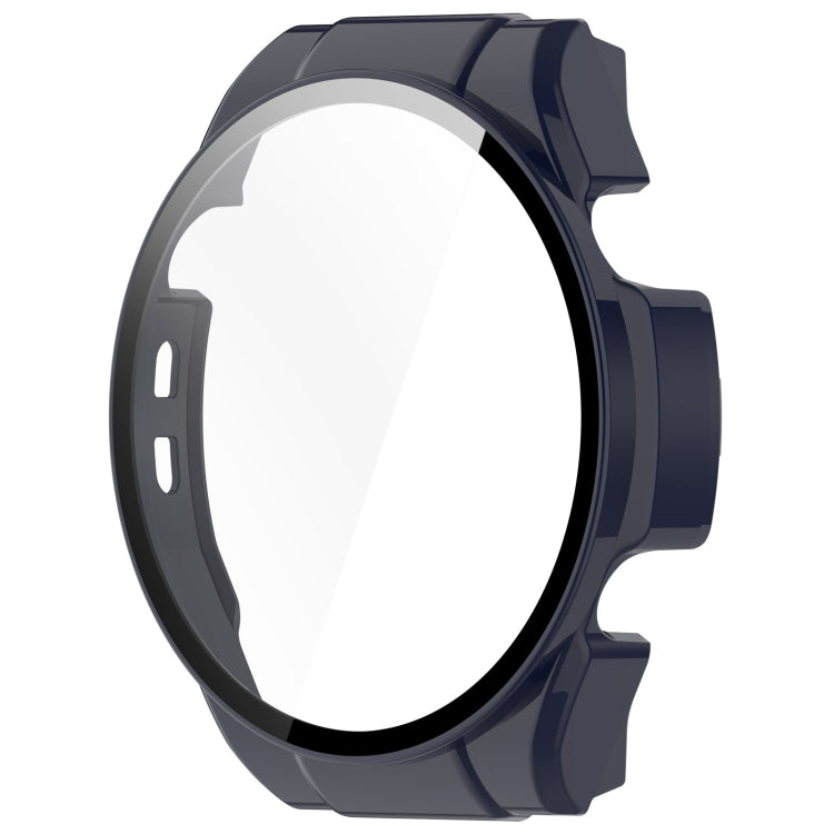 For Xiaomi Haylou Watch R8 PC + Tempered Film Integrated Watch Protective Case(Ink Blue)