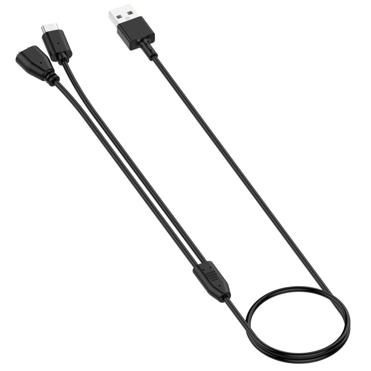 For Delupe / Yawpet Dog Pet Training Device Magnetic Charging Cable, Length: 1m(Black)